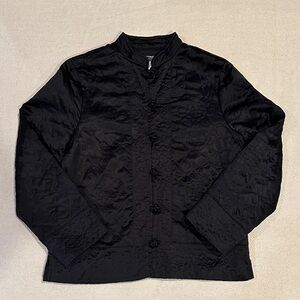 Vintage Black Silk Shirt Jacket MP
